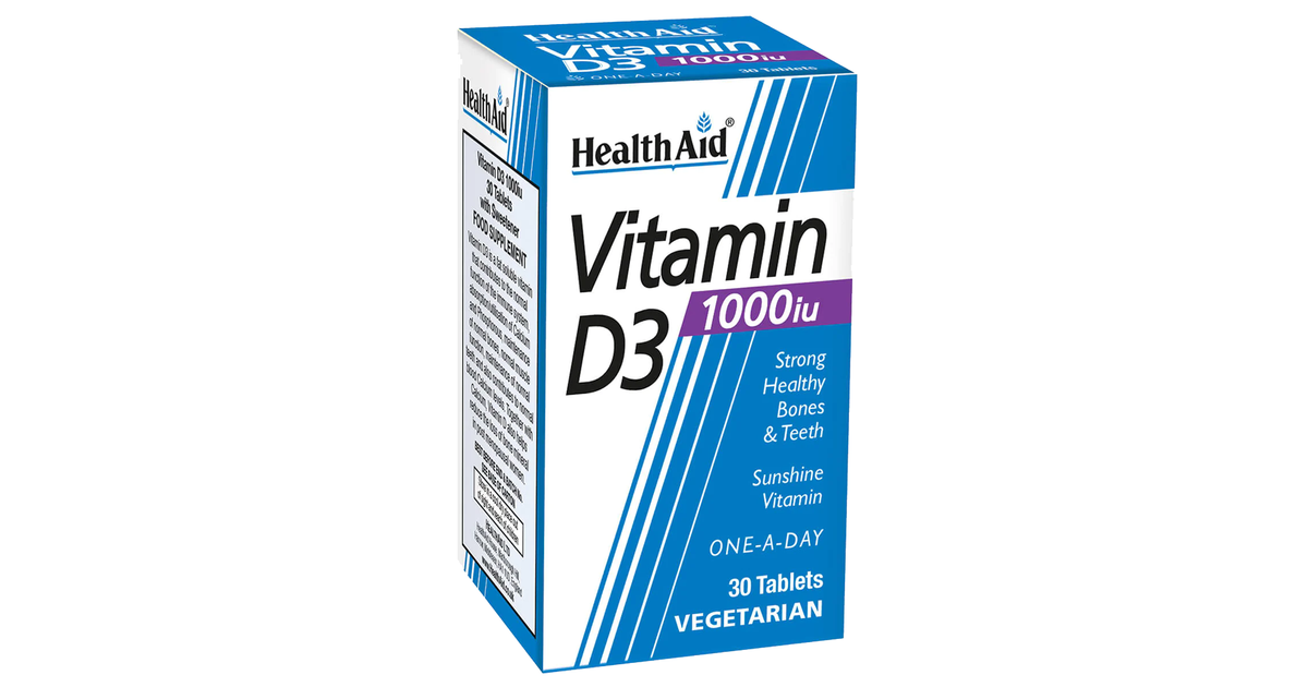 HealthAid Vitamin D3 1000iu Tablets Pack of 120