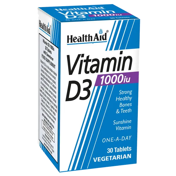 HealthAid Vitamin D3 1000iu Tablets Pack of 120