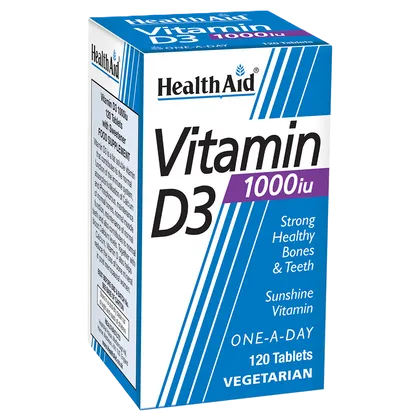 HealthAid Vitamin D3 1000iu Tablets Pack of 120