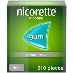 Nicorette® 4mg Original Gum Nicotine 210 Pieces (Stop Smoking Aid)