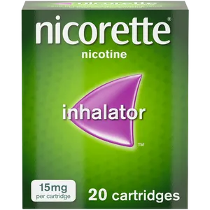 Nicorette 15mg Inhalator Nicotine 20 Cartridges (Stop Smoking Aid)