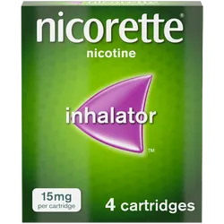 Nicorette® 15mg Inhalator Nicotine 4 Cartridges (Stop Smoking Aid)