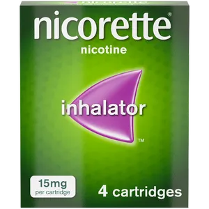 Nicorette® 15mg Inhalator Nicotine 4 Cartridges (Stop Smoking Aid)