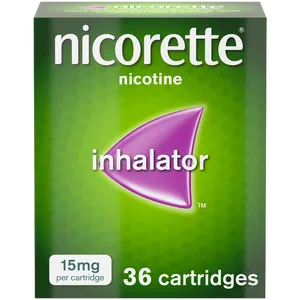 Nicorette® 15mg Inhalator Nicotine 36 Cartridges (Stop Smoking Aid)