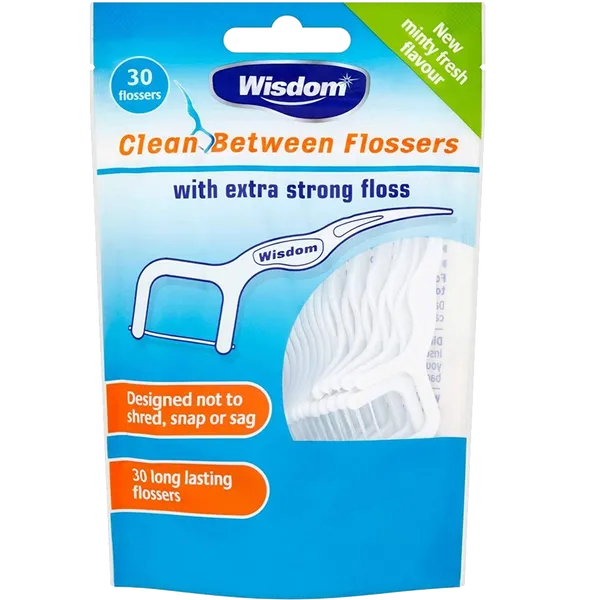 Wisdom Clean Between Flossers Pack of 30