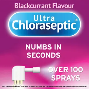 Ultra Chloraseptic Anaesthetic Throat Spray Blackcurrant 15ml