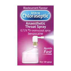 Ultra Chloraseptic Anaesthetic Throat Spray Blackcurrant 15ml