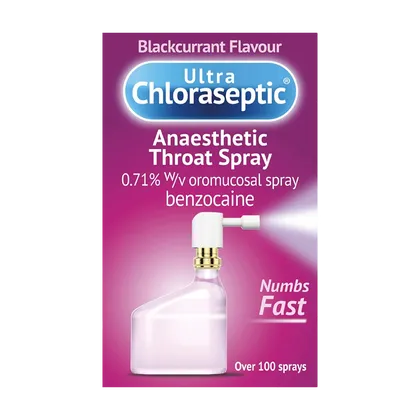 Ultra Chloraseptic Anaesthetic Throat Spray Blackcurrant 15ml