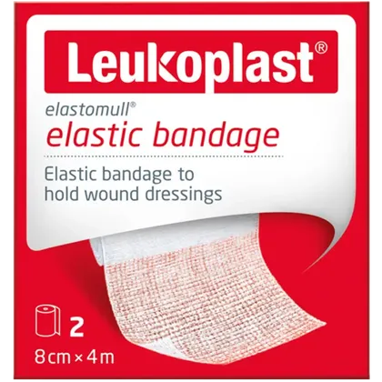 Leukoplast Elastomull Elastic Bandage 8cm x 4m Pack of 2