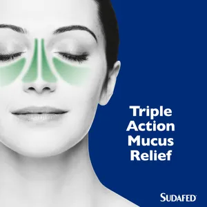 Sudafed Mucus Relief Triple Action Tablets Pack of 16