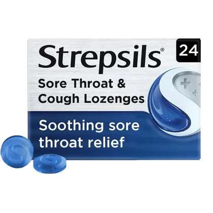 Strepsils Lozenges Sore Throat & Cough Pack of 24