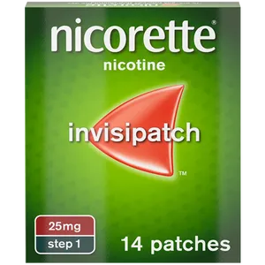 Nicorette® Step 1 InvisiPatch 25mg, 14 Nicotine Patches (Stop Smoking Aid)