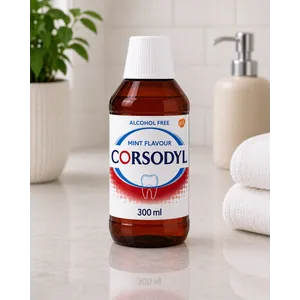 Corsodyl Alcohol-Free Mint Mouthwash 300ml