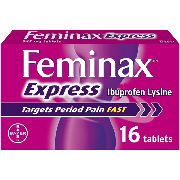 Feminax Express Tablets 342mg Pack of 16