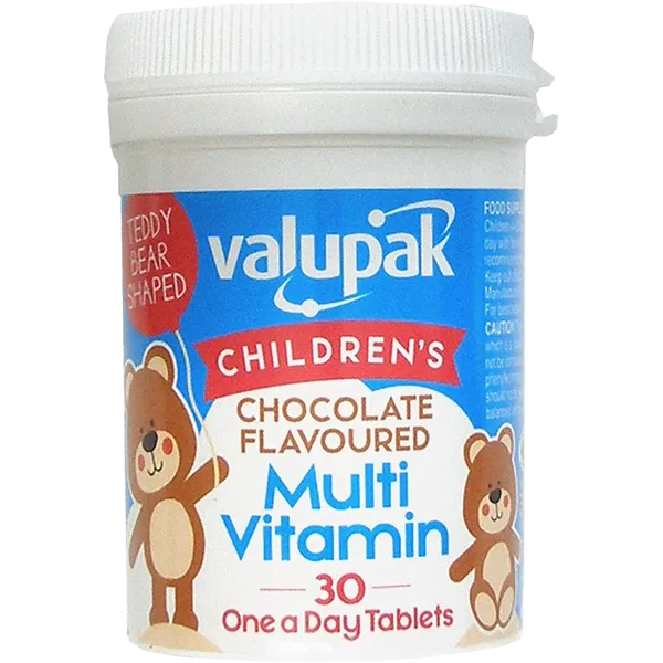 Valupak Children's Chocolate Flavoured Multi Vitamins Pack of 30