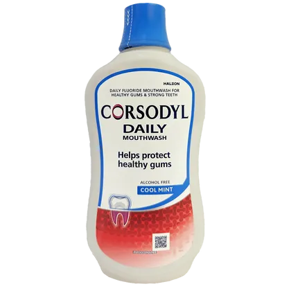 Corsodyl Daily Cool Mint Mouthwash Alcohol Free 500ml