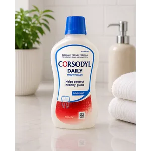 Corsodyl Daily Cool Mint Mouthwash Alcohol Free 500ml