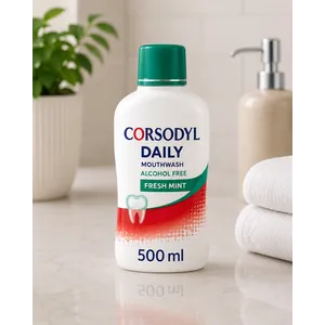 Corsodyl Daily Freshmint Mouthwash Alcohol Free 500ml