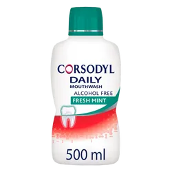 Corsodyl Daily Freshmint Mouthwash Alcohol Free 500ml