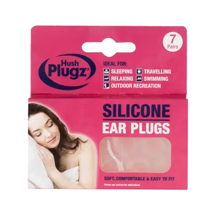 Hush Plugz Silicone Ear Plugs 7 Pairs