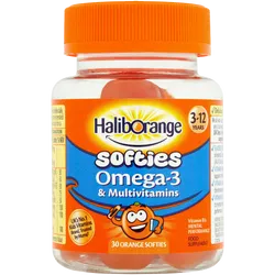 Haliborange Kids Omega-3 & Multivitamin Orange Softies Pack of 30