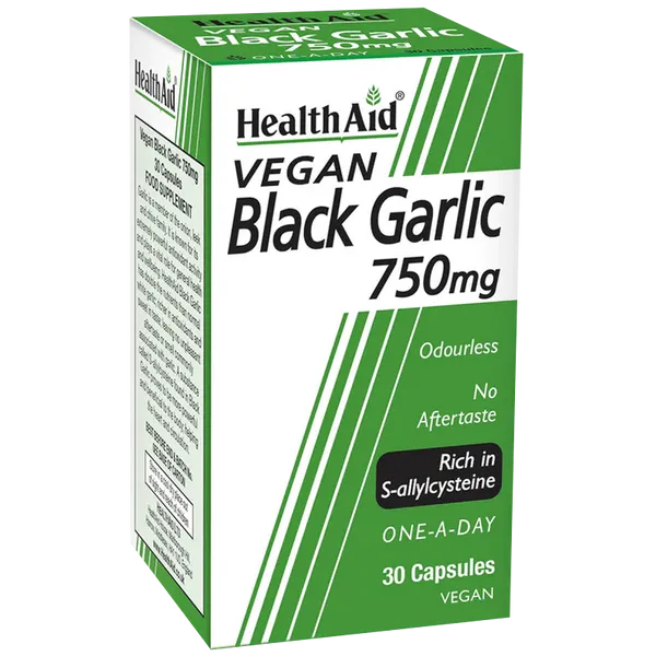 HealthAid Black Garlic 750mg Capsules Pack of 30