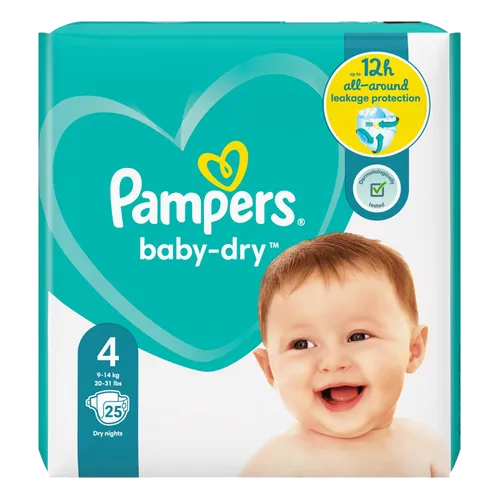 Pampers Baby Dry (unisex) Maxi Pack of 25