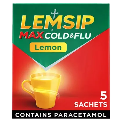 Lemsip Max Cold & Flu Sachets Lemon Pack of 5