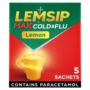 Lemsip Max Cold & Flu Sachets Lemon Pack of 5