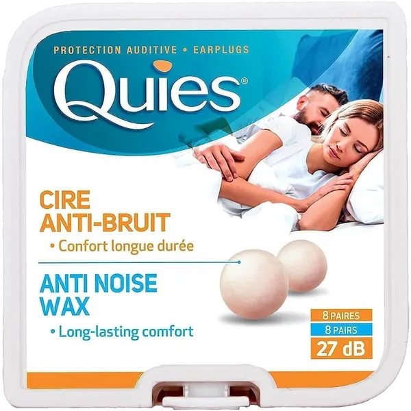 Quies Wax Ear Plugs Pack of 8