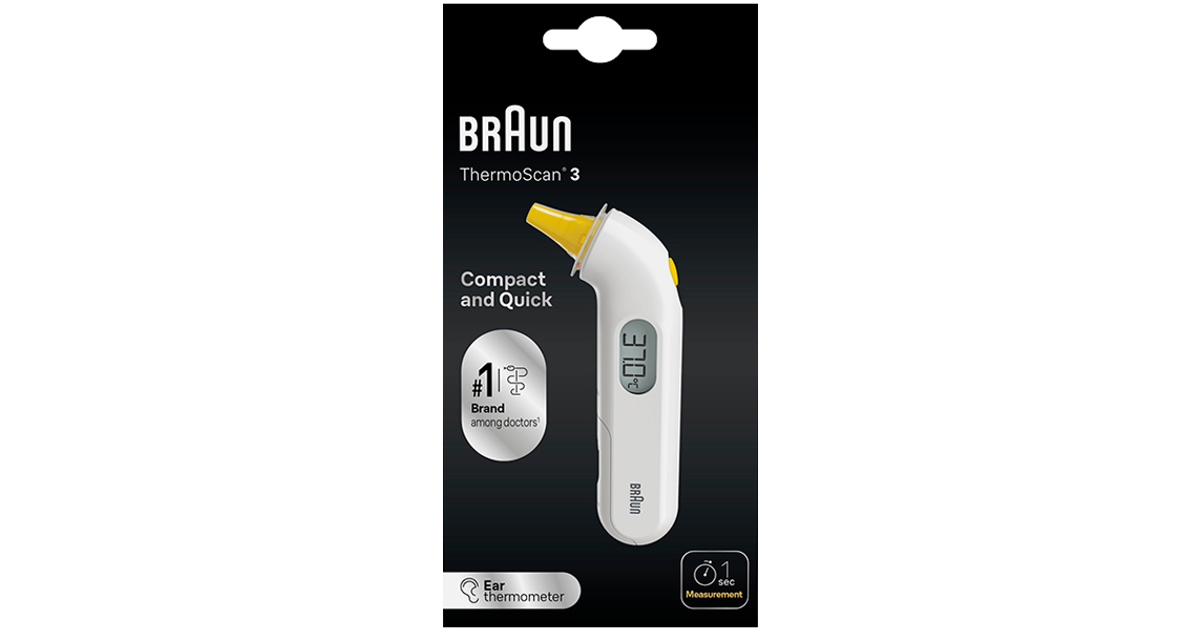 Braun behind ear clearance thermometer