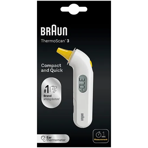 Buy Braun ThermoScan 3 Ear Thermometer Online India