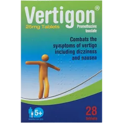 Vertigon 25mg Tablets Pack of 28