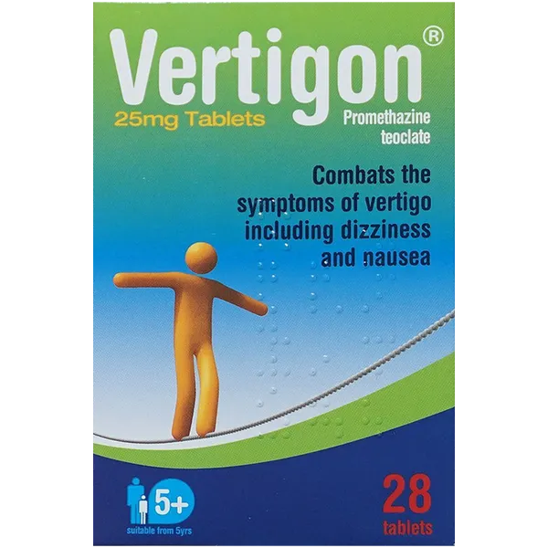 Vertigon 25mg Tablets Pack of 28