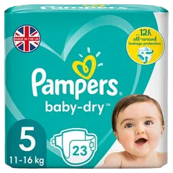 Pampers Baby Dry (unisex) Junior Pack of 23