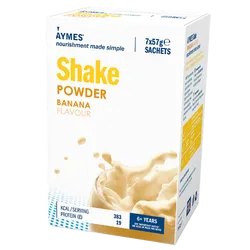 Aymes Nutritional Milkshake Banana Flavour 57g Sachet 57g Pack of 7