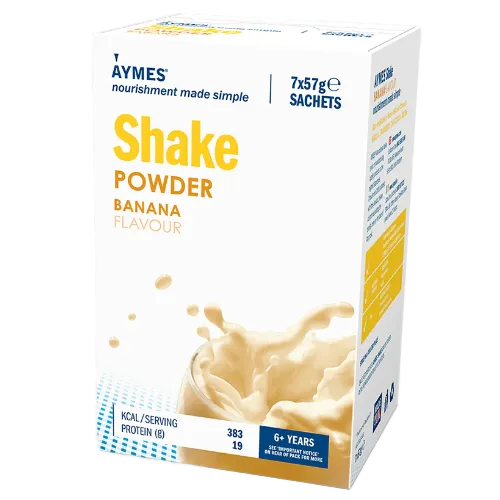 Aymes Nutritional Milkshake Banana Flavour 57g Sachet 57g Pack of 7