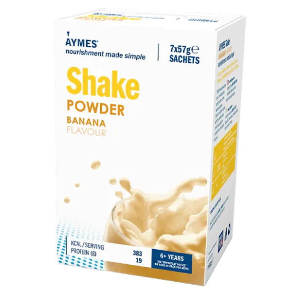 Aymes Nutritional Milkshake Banana Flavour 57g Sachet 57g Pack of 7