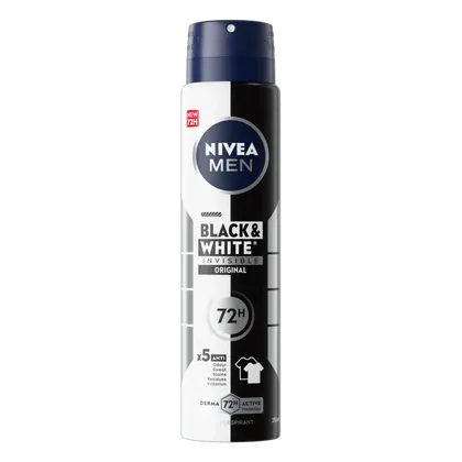 Nivea For Men Black & White Original 72h Anti-Perspirant Deodorant Spray 150ml
