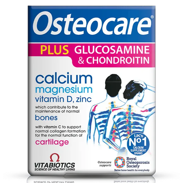 Vitabiotics Osteocare Plus Glucosamine & Chondroitin Tablets Pack of 60