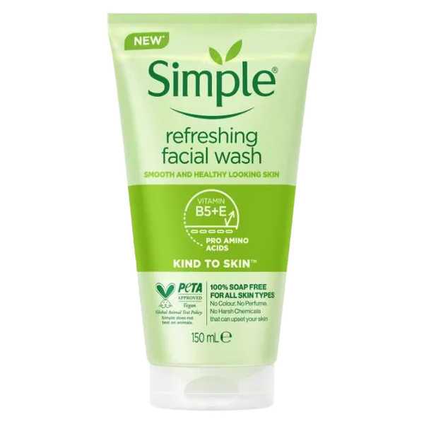 Simple Kind to Skin Refreshing Facial Wash Gel 150 ml