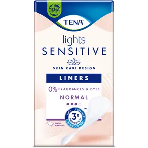 TENA Lights Liner Individually Wrapped Pack of 22