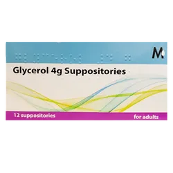 Glycerol 4g Suppositories Pack of 12