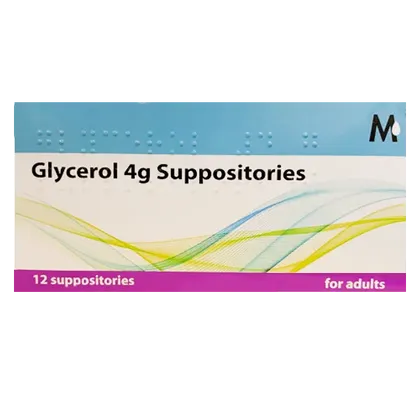 Glycerol 4g Suppositories Pack of 12