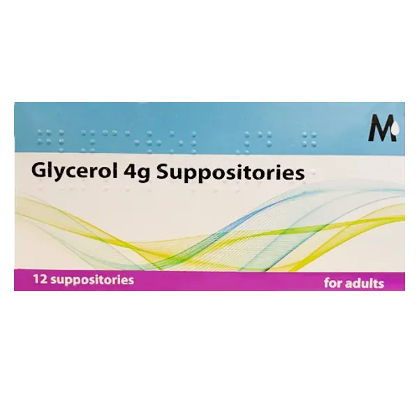 Glycerol 4g Suppositories Pack of 12