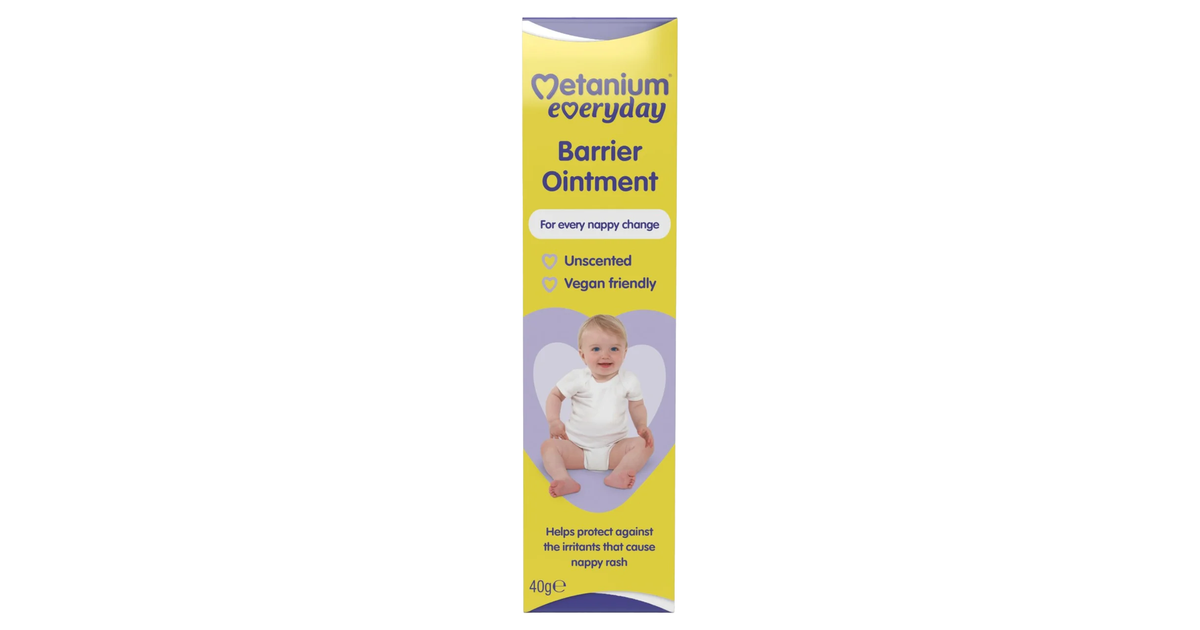 Metanium Everyday Barrier Ointment 40 g – Unscented, Vegan Nappy Rash ...