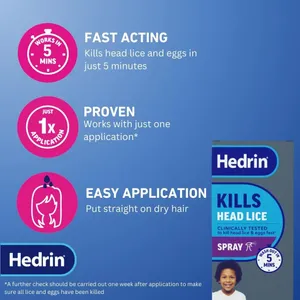 Hedrin Once Spray Gel 100ml