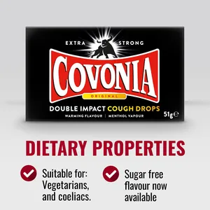 Covonia Double Impact Lozenges Strong Original 51g