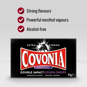 Covonia Double Impact Lozenges Berry Blast 51g