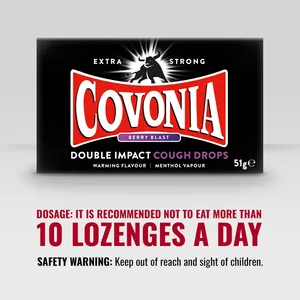 Covonia Double Impact Lozenges Berry Blast 51g